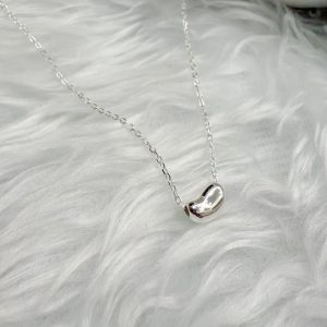 【缺貨需預購】S925項鏈 銀豆暖心 簡約又帶有溫潤感🤍- Betty小舖🧸