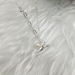 S925純銀項鍊 海之心語 美人魚珍珠尾巴造型🧜🏻‍♀️- Betty小舖🧸