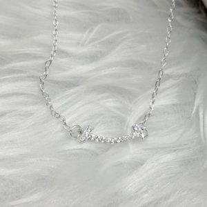 S925純銀項鍊 星弧之光 微笑滿鑽項鍊😊- Betty小舖🧸